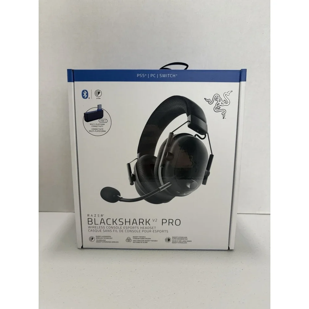 NEW SEALED RAZER Blackshark V2 Pro Wireless Headset For PS5 PC Switch Black